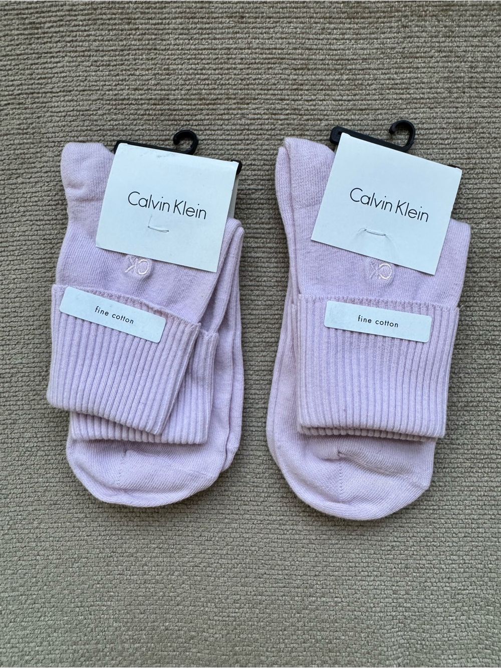🆕 NWT Calvin Klein Fine Cotton Women’s Socks 2-Pack Bundle 🧦
